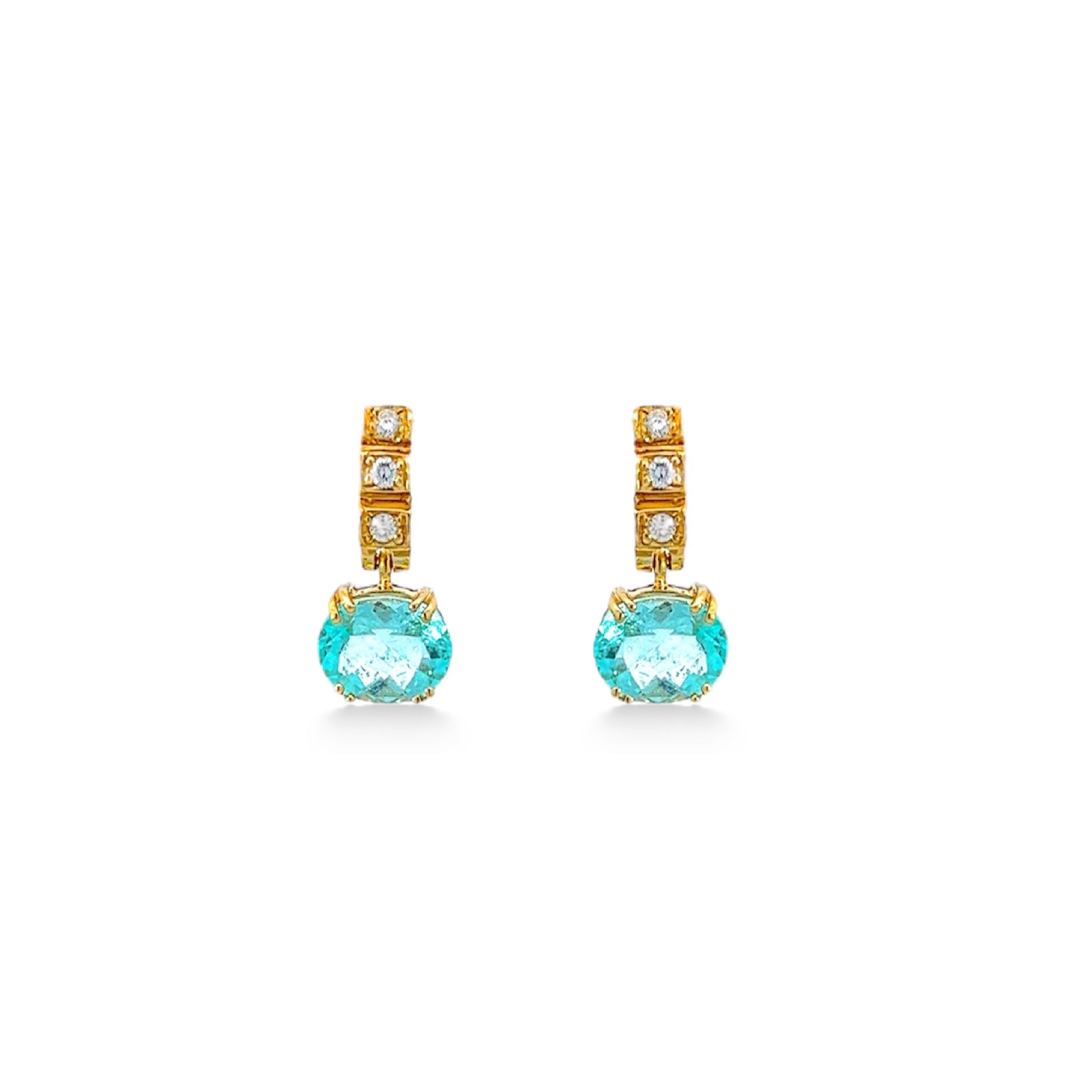 18K Paraiba Tourmaline Earrings