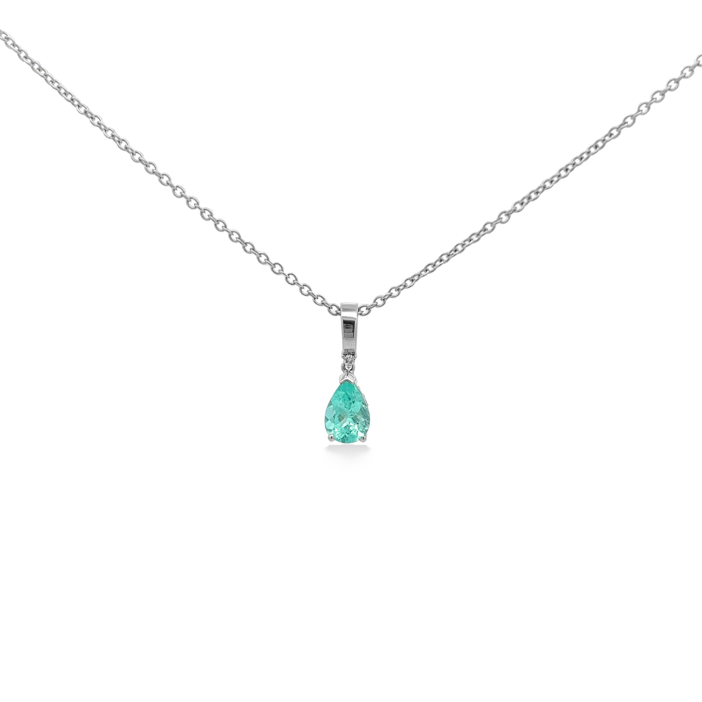 18K Paraiba Tourmaline Necklace