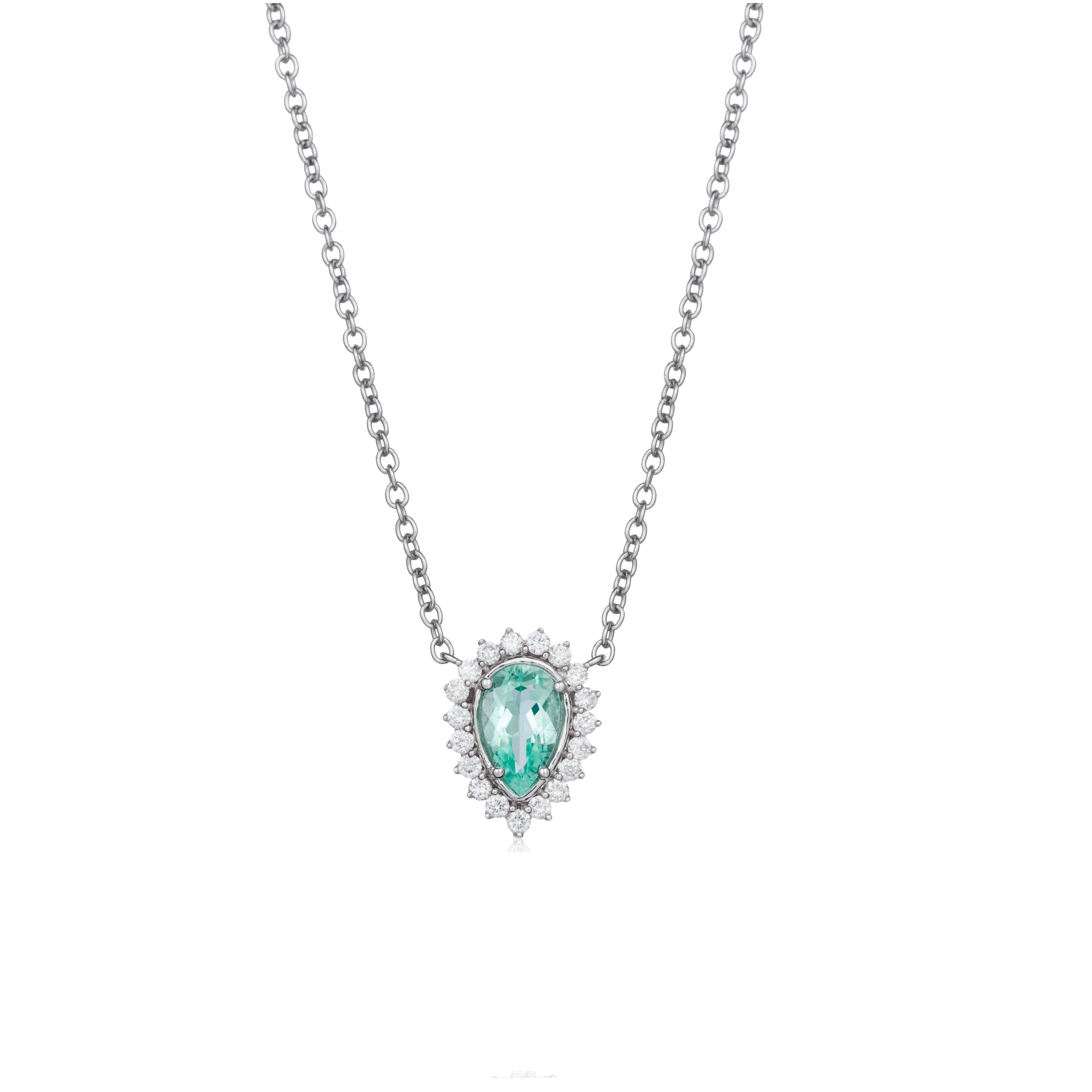 18K Paraiba Tourmaline Necklace