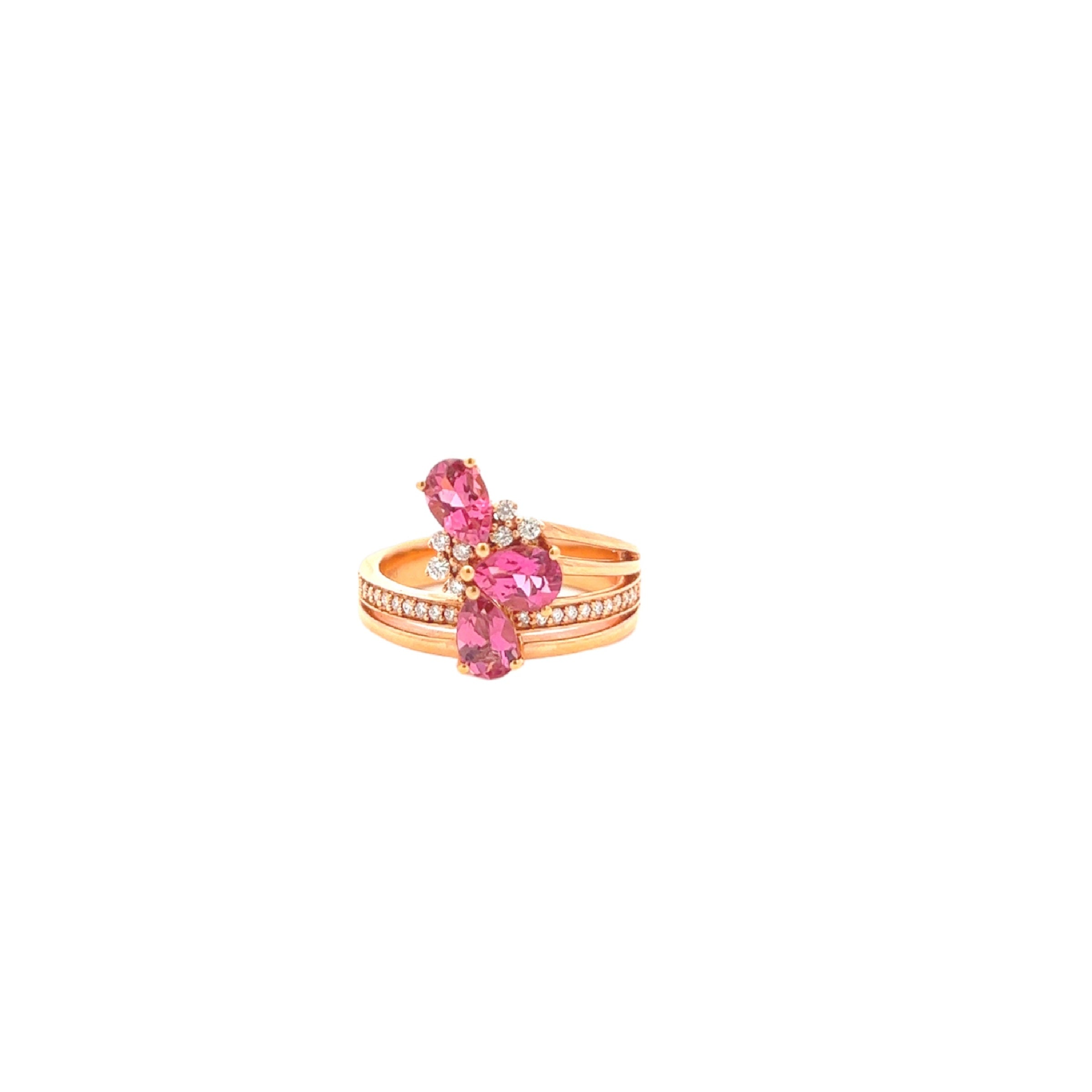 18K Pink Tourmaline Ring
