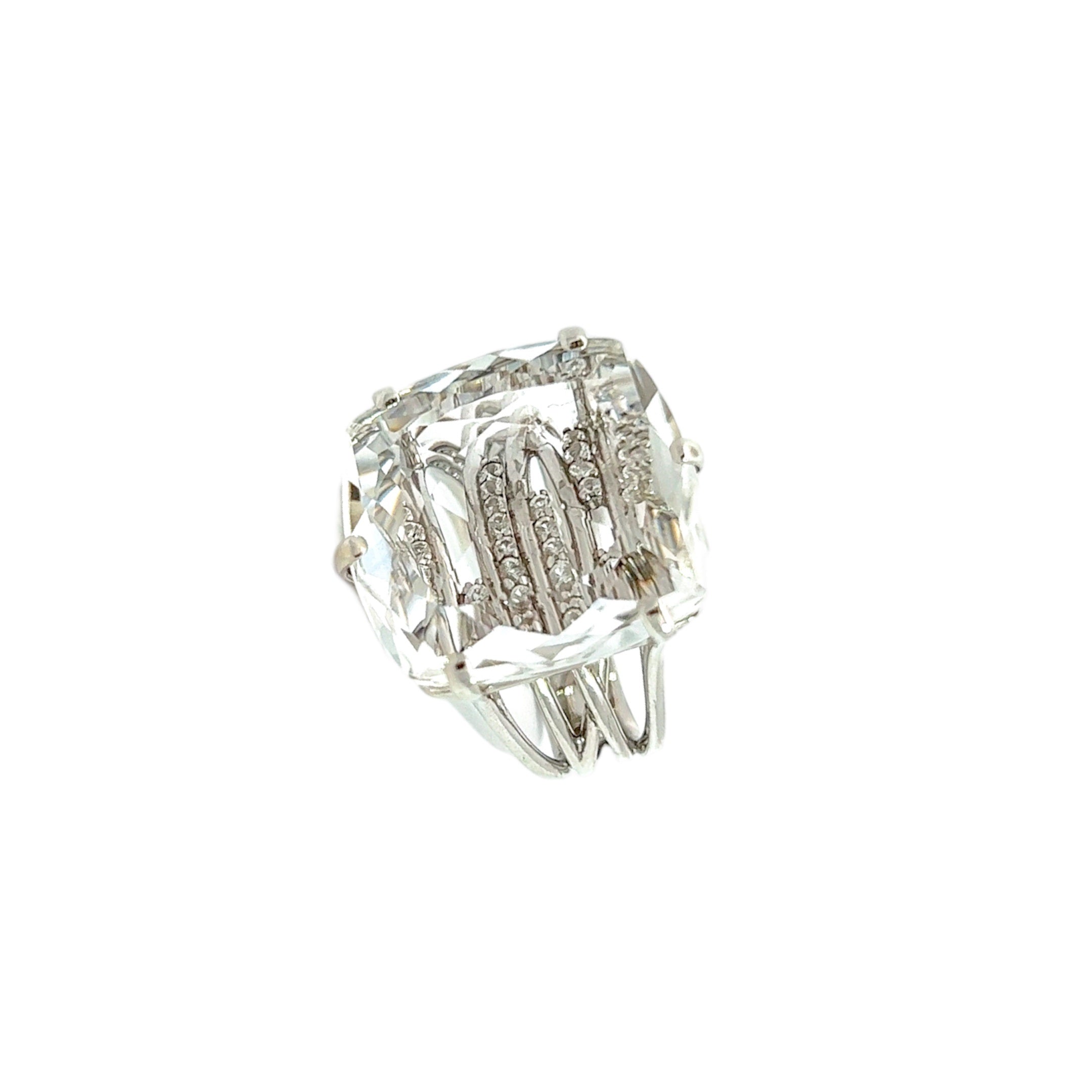 TRANSPARENZA Ring (1052) - Crystal / SS