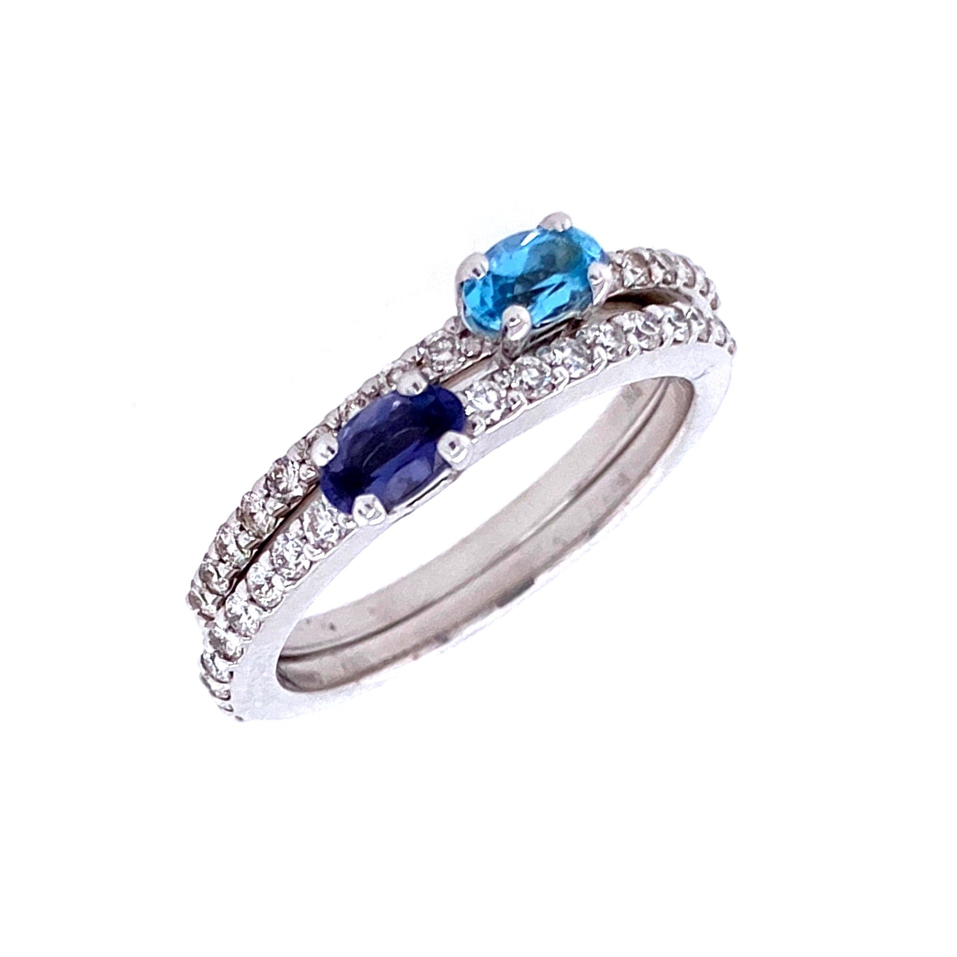 18K Iolite Ring