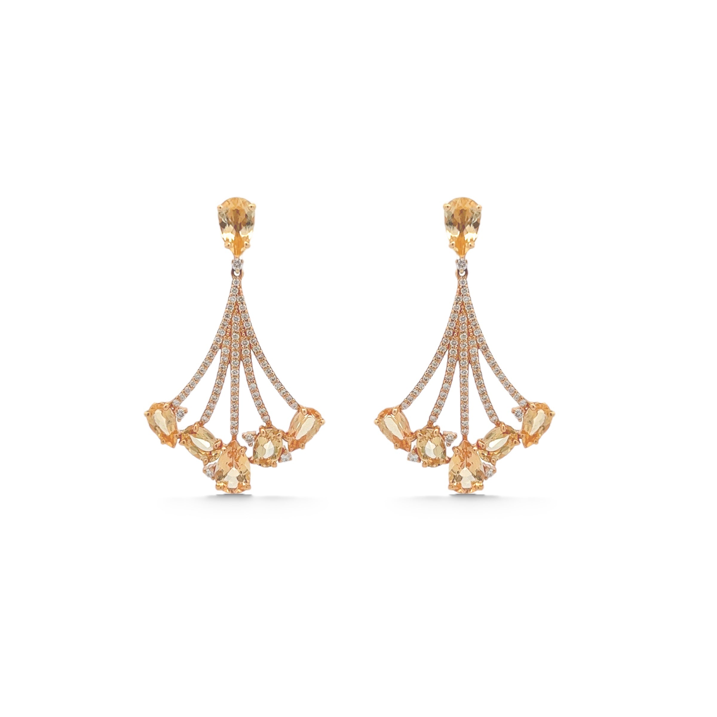 18K Imperial Topaz Earrings