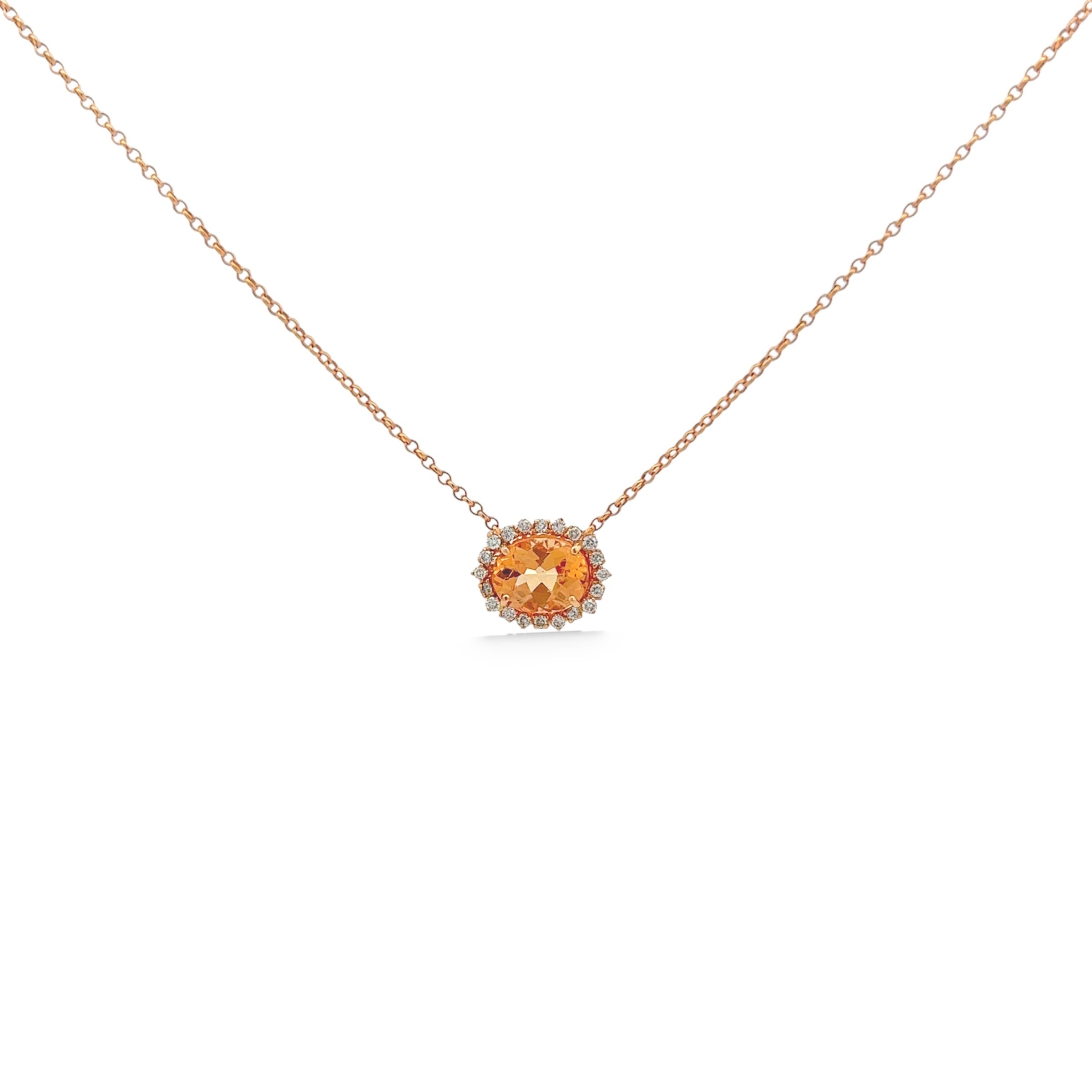 18K Imperial Topaz Necklace