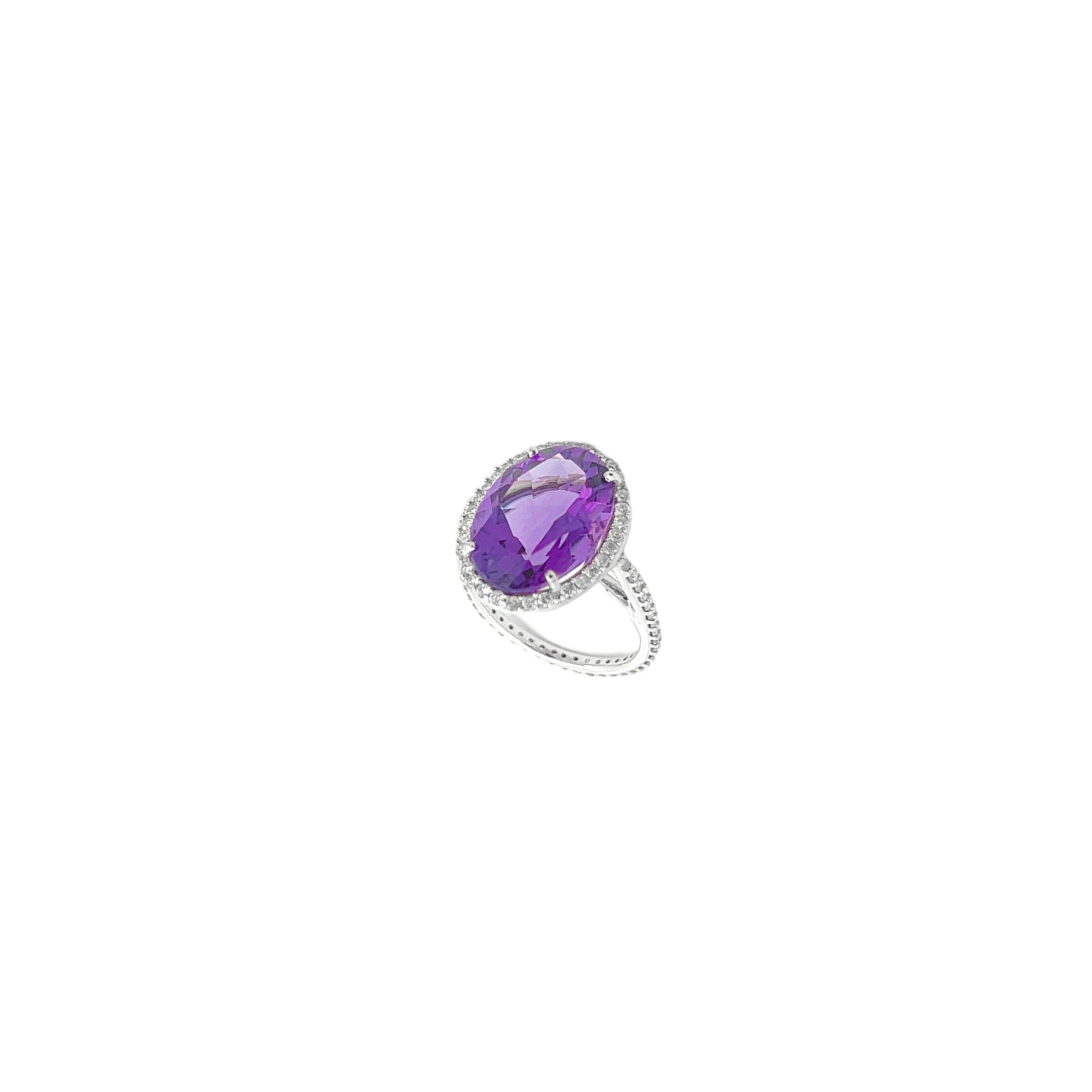 18K Amethyst Ring