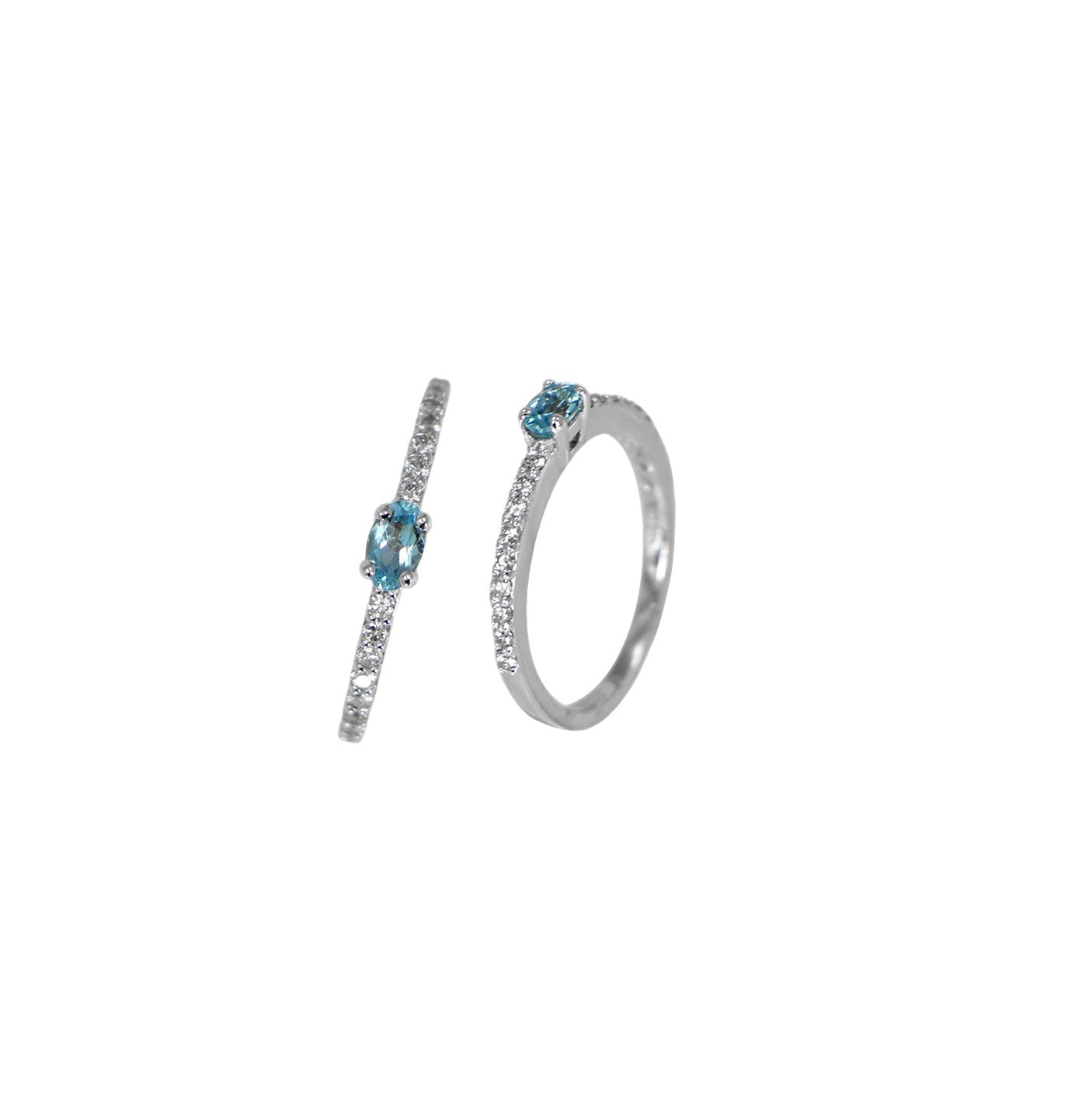 18K Aquamarine Ring
