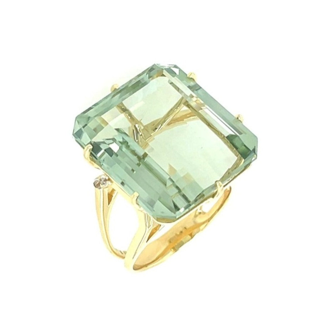 COLUNA Ring (1156) - Prasiolite / YG