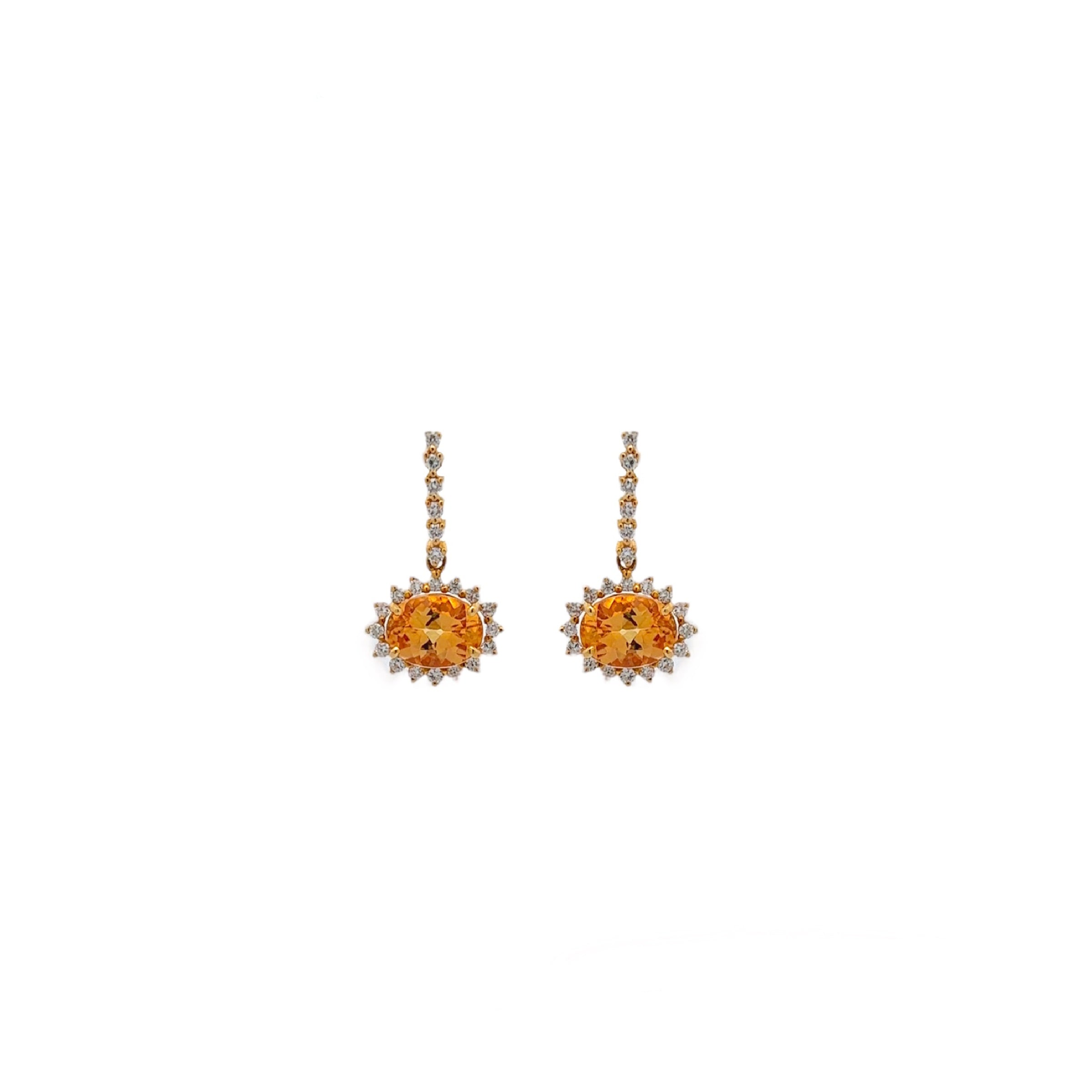 18K Imperial Topaz Earrings