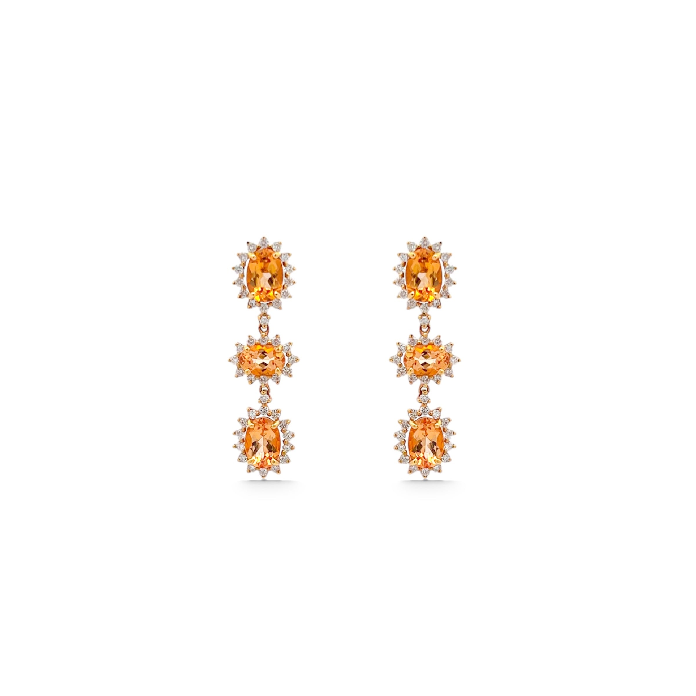 18K Imperial Topaz Earrings