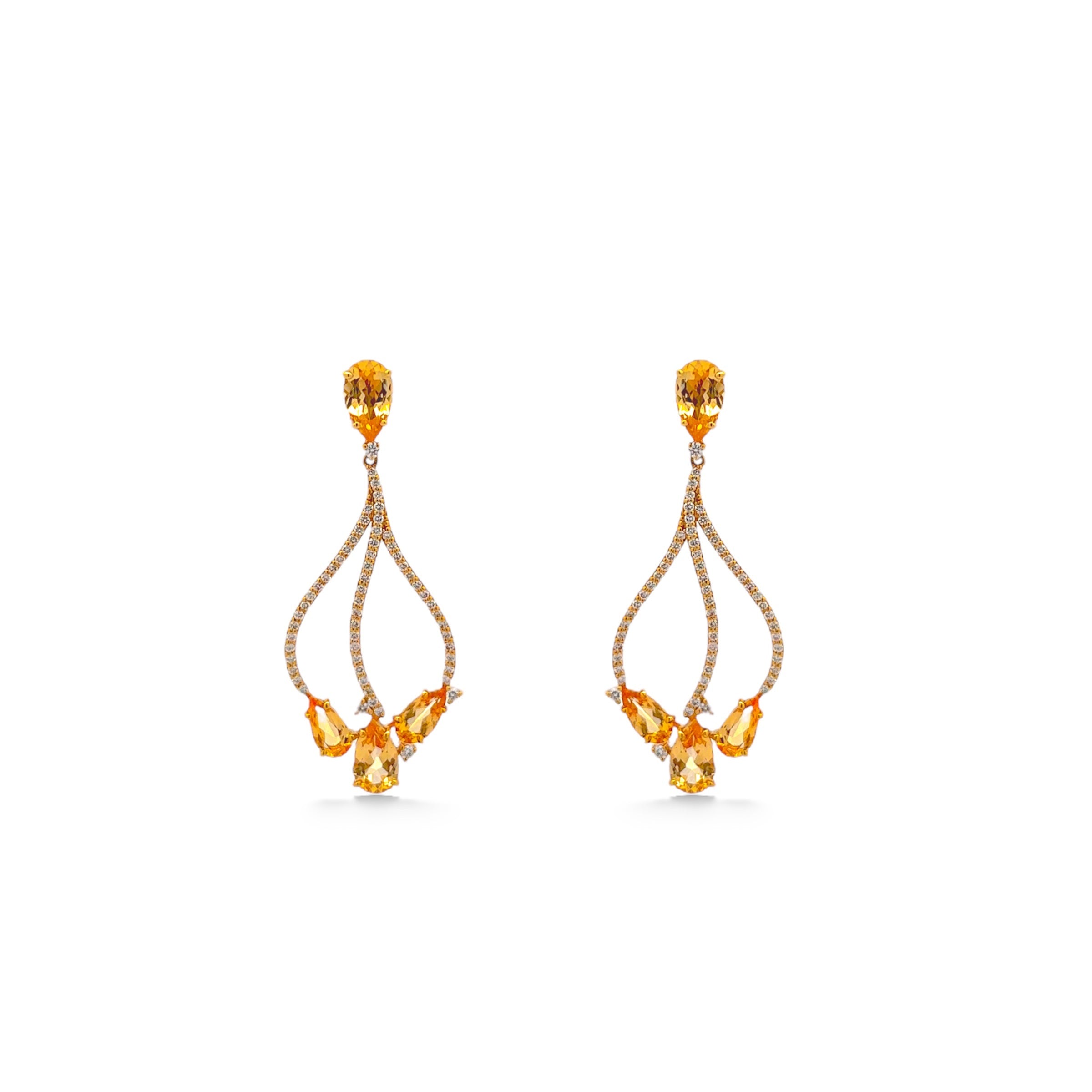 18K Imperial Topaz Earrings