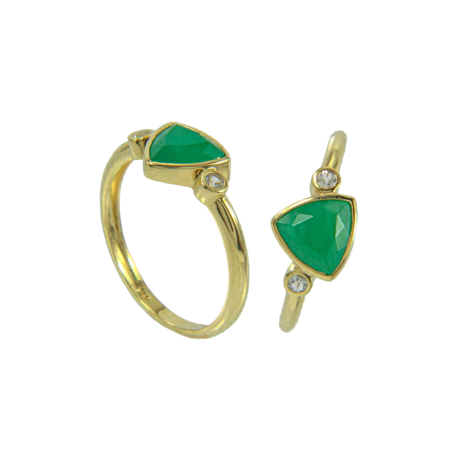 18K Emerald Ring