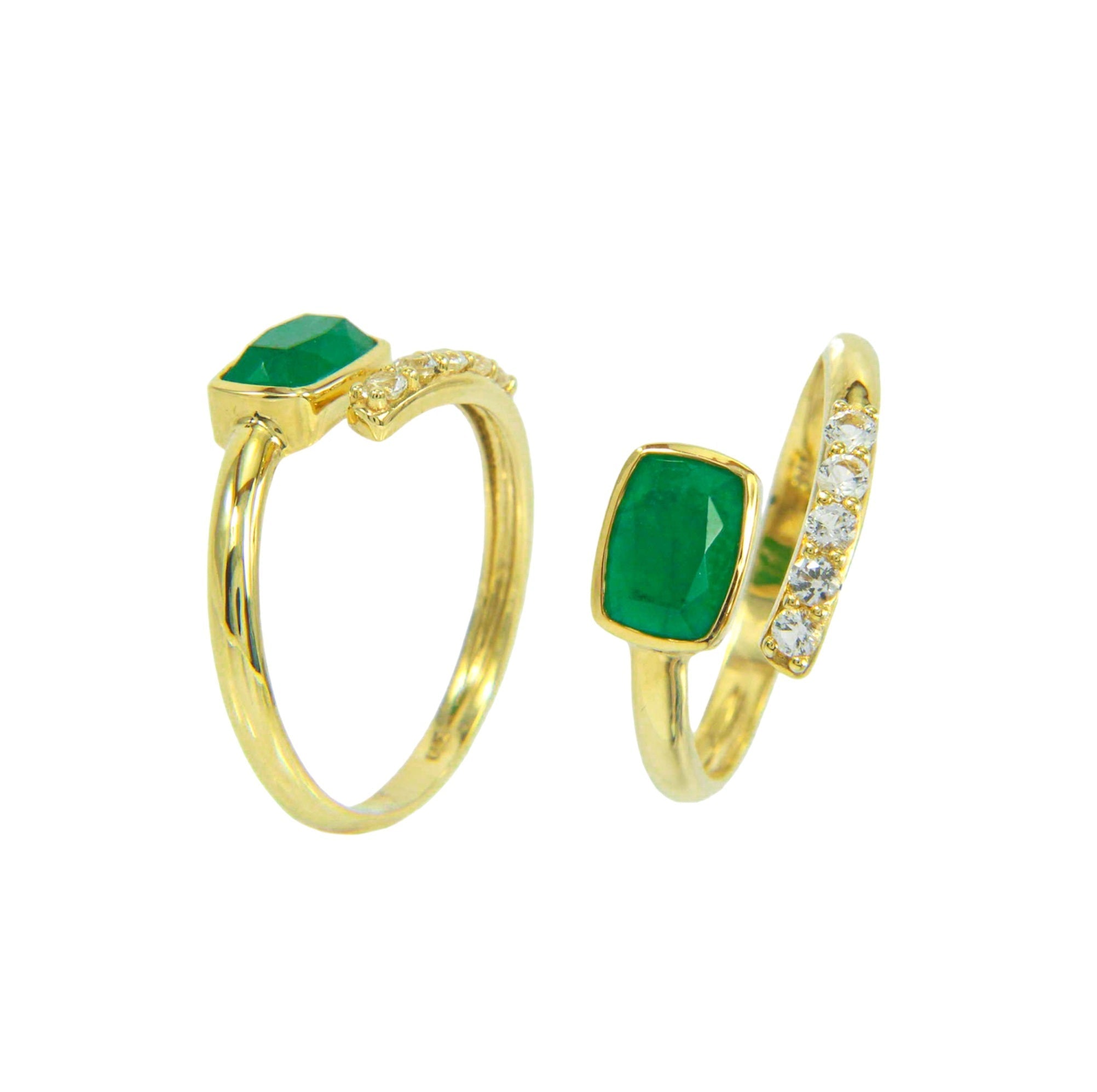 18K Emerald Ring